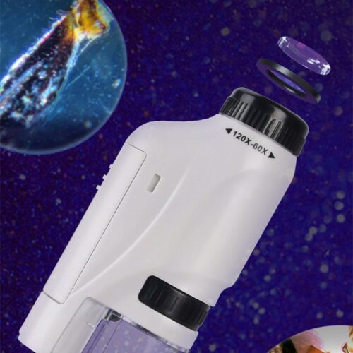 mini mikroskop igrača digitalni mikroskop led luč led svetilka